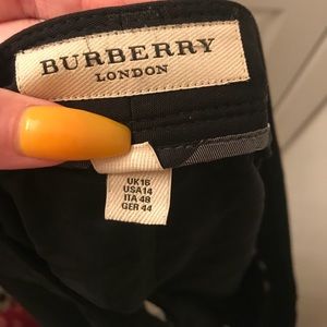 Burberry solid black pants